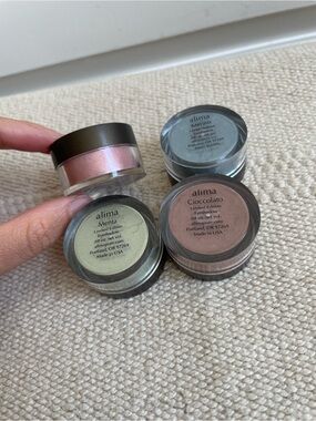 Alima Pure Loose Eye Shadow Bundle Of 4 Shadows Clean Beauty Non Toxic Makeup